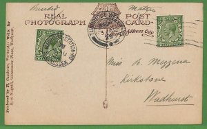 ad0796 - GB - Postal History - Card with 3 different POSTMARKS Tunbridge 1925