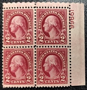 Scott Stamp #634 & 634b-1926 Scarce Washington Carmine-Lake, MNH OG- SCV $4,250