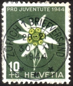 1944, Switzerland 10+5c, Used, Sc B138