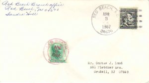 United States Maine Red Beach 04670 1967 4-bar  1965-1984  Philatelic.