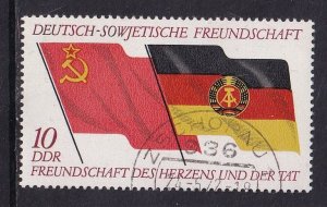 German Democratic Republic DDR  #1374  cancelled 1972  flags  10pf