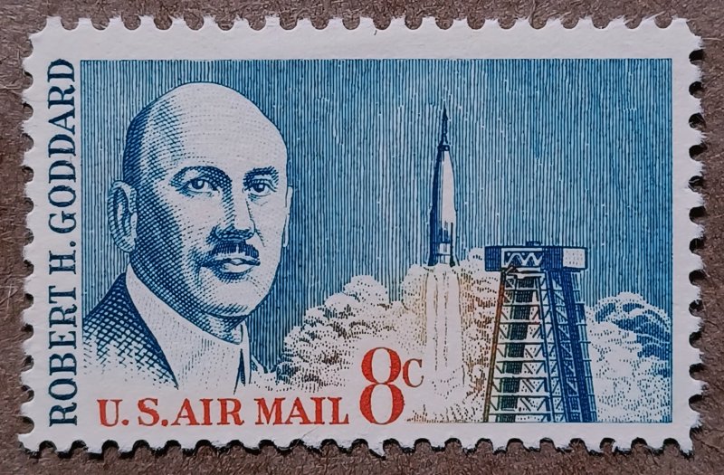 United States #C69 8c Robert H. Goddard MH (1964)