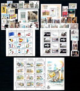 Spain 1999 Complete Year Set incl. souvenir sheets  MNH