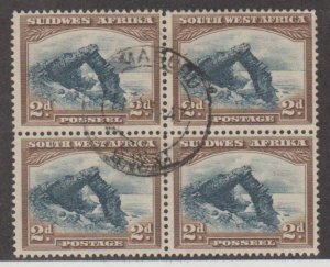 South West Africa Scott #111 Stamps - Used Block of 4