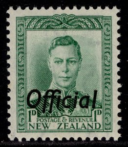 NEW ZEALAND GVI SG O134, ½d green, NH MINT. Cat £20.