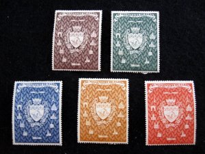 FRANCE - BI MILLENAIRE DE PARIS - 5 POSTER STAMPS - 1950