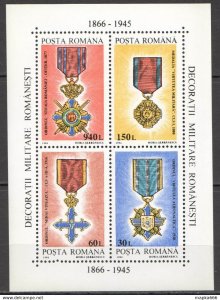 1994 Romania Romanian Military Orders War Bl296 ** Rm321