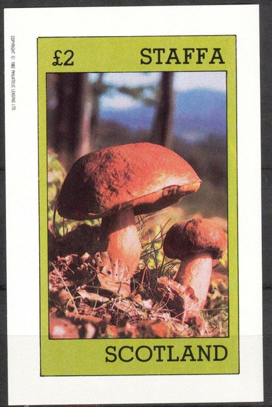 {ST118} Staffa Scotland Mushrooms S/S 2£ MNH Local