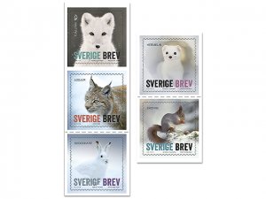 ​Stamps Of Sweden 2020. - Booklet. Winter animals.