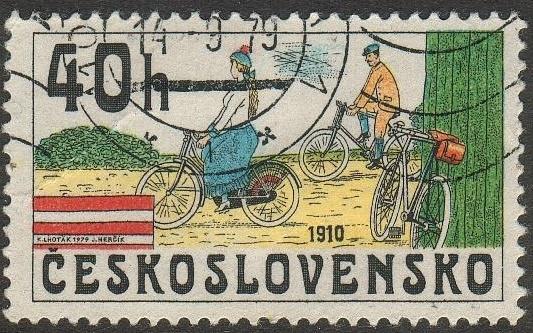 Czechoslovakia#2256 - Bicycle 1910- CTO - MH