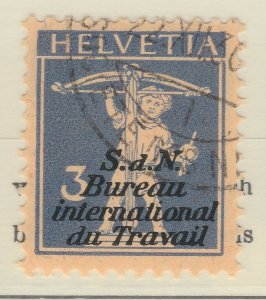Switzerland Official Int. Labor Bureau 1930 3c Used Stamp A21P26F5748