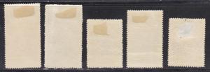Romania # B26-30, Boy Scouts, Complete Set, Faults 10% 