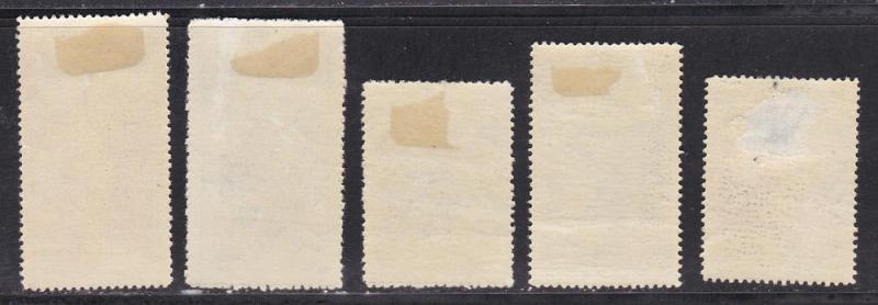 Romania # B26-30, Boy Scouts, Complete Set, Faults 10% 