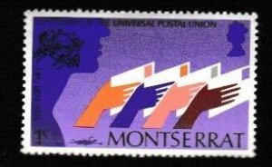 MONTSERRAT SCOTT#306 1974 1c UPU CENTENARY - MNH