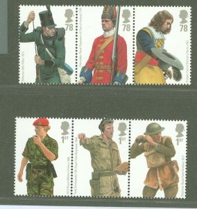 Great Britain #2510A-2513A  Single (Complete Set) (Army)
