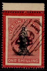 BRITISH VIRGIN ISLANDS QV SG42, 4d on 1s black & rose-carmine, USED. Cat £160.