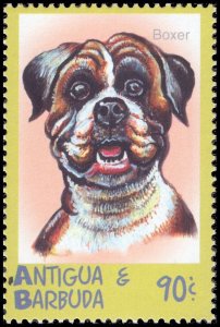 Antigua & Barbuda 2000 Sc 2354-2357 Dog Boxer Malamute Pointer Saluki CV $5.50