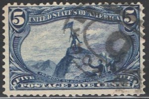 US 1898 5c Trans-Mississippi Issue Sc 288 Used F-VF, New York cancel