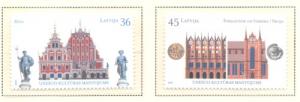 Latvia Sc 679-0 2007 UNESCO Heritage Sites stamp set mint NH