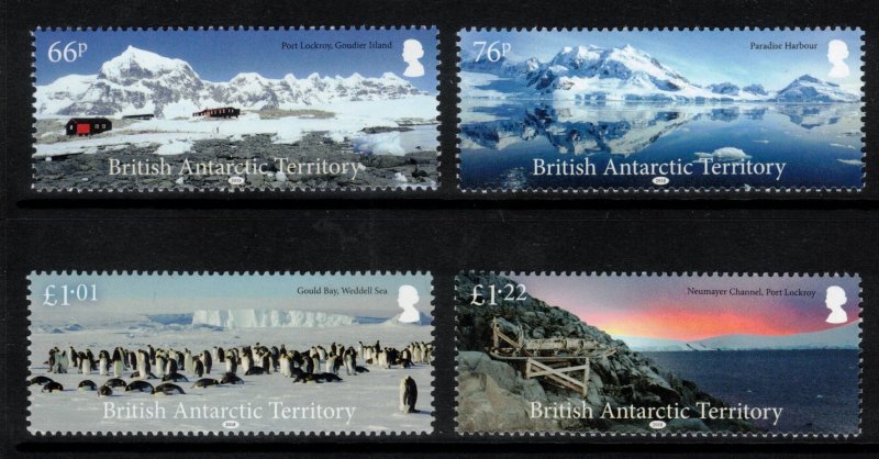 BRITISH ANTARCTIC 2018 Landscapes; Scott 567-70, SG 758-61; MNH