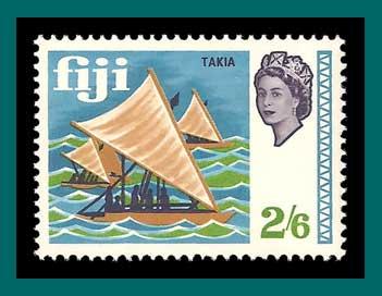 Fiji  1968 Outrigger Canoes, MNH 