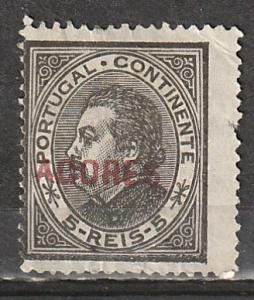 #40 Azores Mint NG red overprint