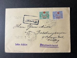 1916 Ottoman Empire Turkey Overprint Cover to Goldburghausen Germany