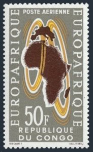 Congo PR C16,MNH.Michel 37. EUROPAAFRIQUE-1963,Map.