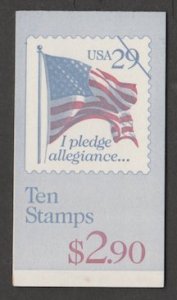 U.S. Scott Scott #2593a BK195 American Flag Stamp - Mint NH Booklet