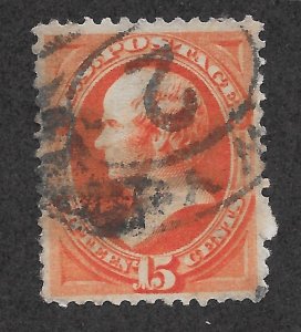 189 Used, 15c. Webster, scv: $27.50, Free, Insured Shipping