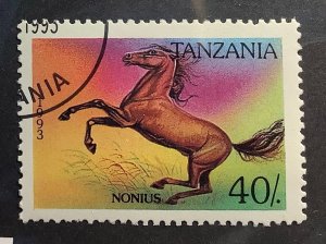 Tanzania 1993 Scott 1153 CTO - 40sh, Horses, Nonius