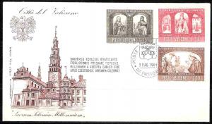 Vatican City 433, 436, 438 FDC (Filagrano)