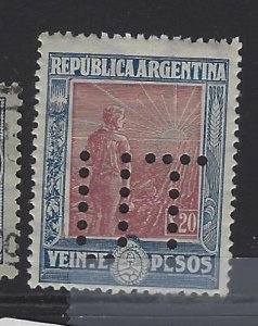 Argentina SC 204 Perfin UT MOG (1gtc)