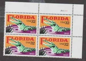 Scott 2950 Florida Statehood, 1995, PB4 #P11111 UR, MNH Commemorative