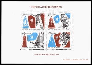 Monaco Scott 1640 (1988) Mint NH VF