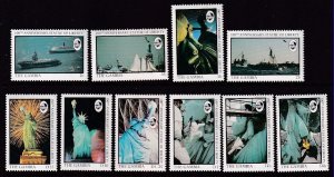 Gambia 677-686 Statue of Liberty MNH VF