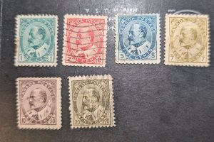 Canada Scott # 89, 90, 91, 92, 93 and 94 all used