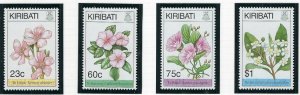 Kiribati 652-55 MNH 1994 Flowers (ak4073)