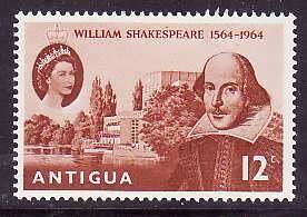 Antigua-Sc#151- id7-unused VLH Omnibus  set-Shakespeare-1964-