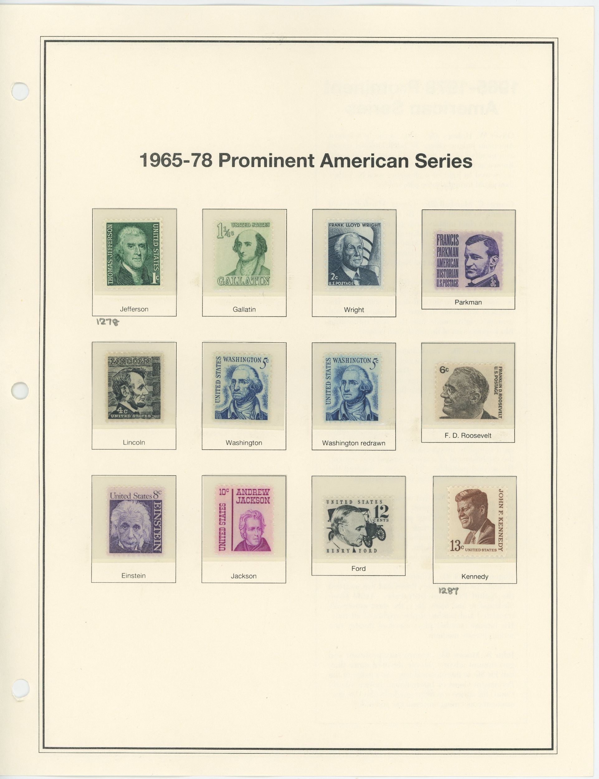 USA 1278 - 1305c - Prominent Americans - Full never hinged set incl ...