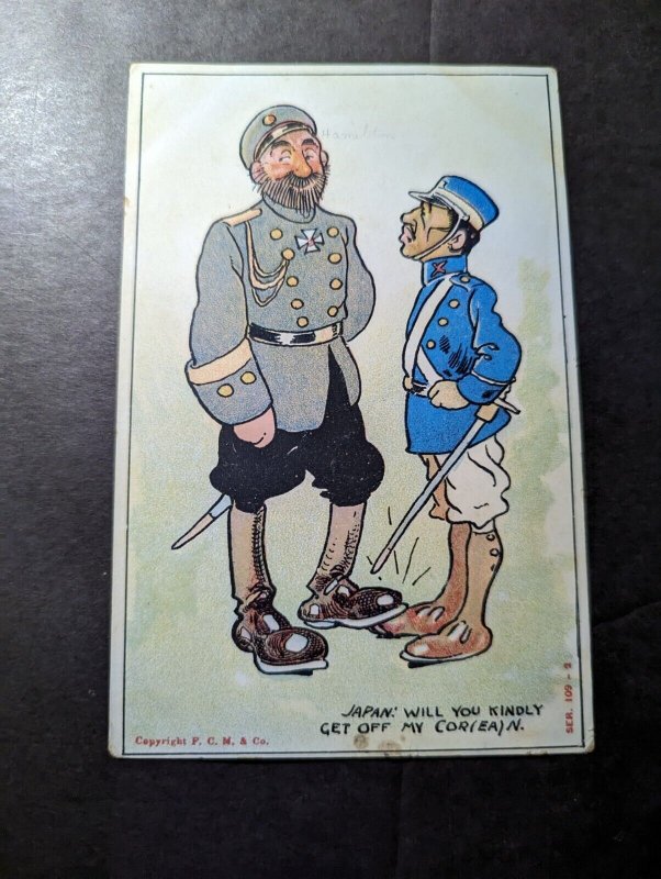 Mint Russo Japanese War Postcard and Stamps Set Japan Postage