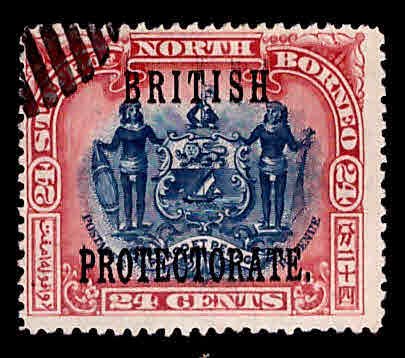 North Borneo Scott 114 Used British Protectorate overprint