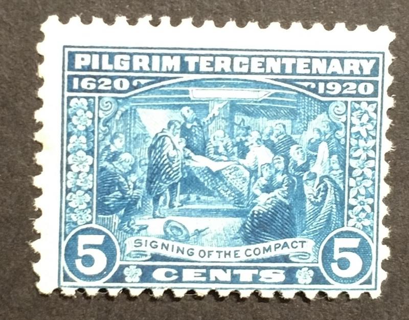 550 MNH, Bright stamp, Pilgrim Terc 5c