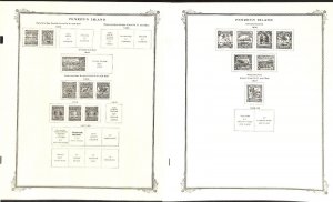 Penrhyn Island Stamp Album, 4 Scott Specialty Pages 1902-1929 (2 Sets of Pages)