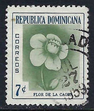 Dominican Republic 491 VFU FLOWER C347-4