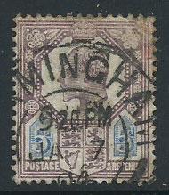 GB Edward VII SG 242 FU Cancel JA 7 04 Birmingham