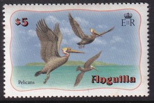 1982 Anguilla $5 issue Pelicans MNH Sc# 477 CV: $18.00