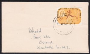 FIJI 1964 cover to NZ - VUNA cds...........................................B2503