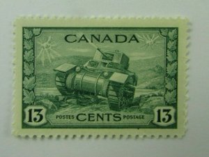 1943 Canada SC #258 RAM TANK  MH  VF 13 cent stamp