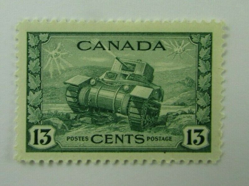 1943 Canada SC #258 RAM TANK  MH  VF 13 cent stamp